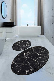Mijölnir Juego de Alfombras de Baño Marble Djt Multicolor